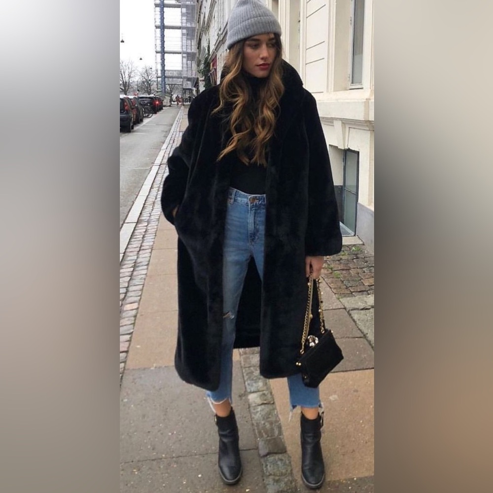 H&M Faux Fur Coat